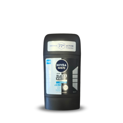 Nivea Stick Invisible Black&White Fresh 50ml - MEN