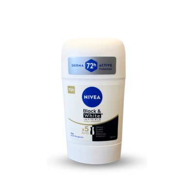 Nivea Stick Invisible Black&White Silky Smooth 50ml - WOMEN